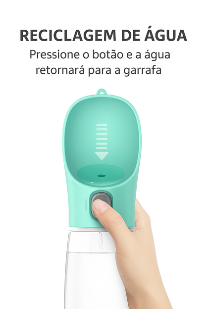 Garrafa Portátil para Cães | Antivazamento e Leve
