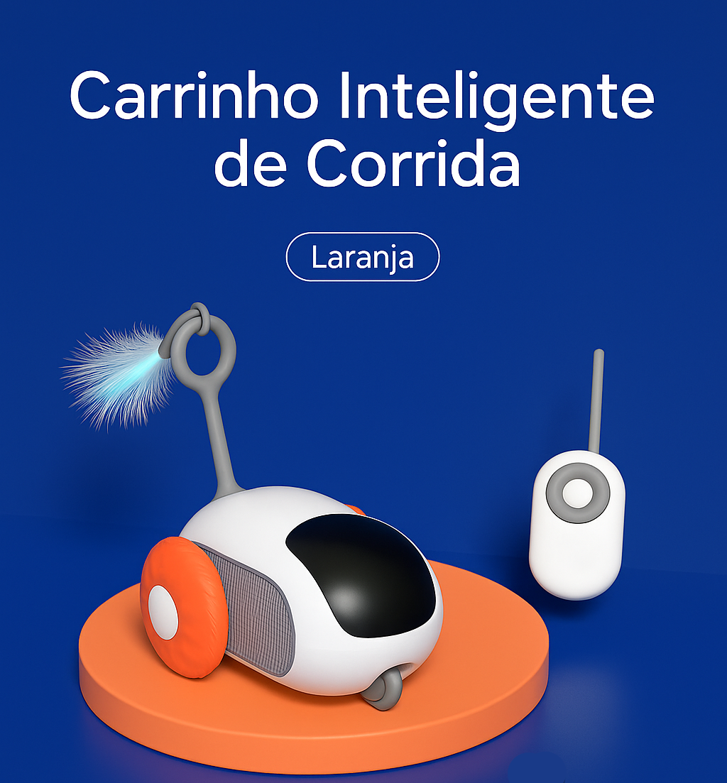 Brinquedo Inteligente para Gatos – Carrinho Rato Recarregável