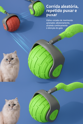 Bola Elétrica Interativa para Gatos – USB / Antiestresse