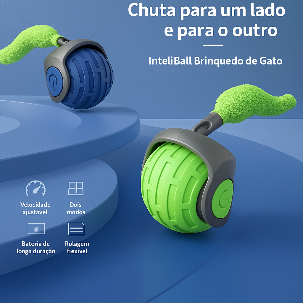 Bola Elétrica Interativa para Gatos – USB / Antiestresse