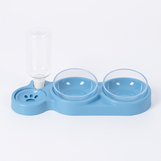 Tigela 3 em 1 com Bebedouro Automático para Cães e Gatos