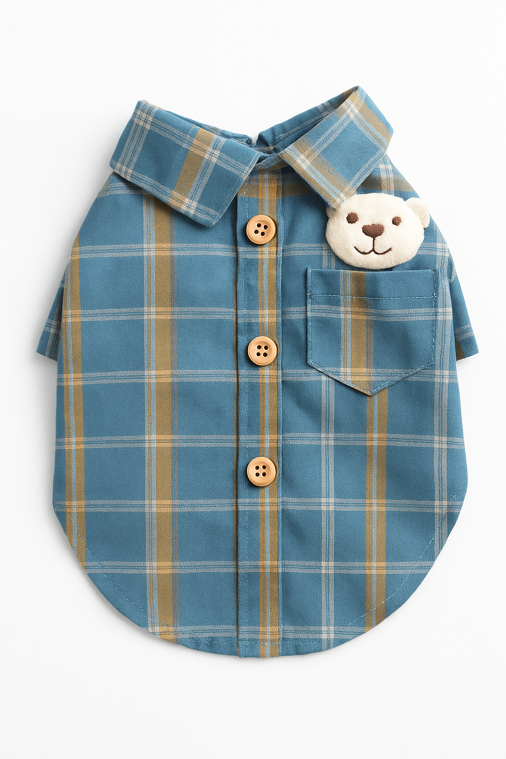 Camisa Xadrez para Pet - Verão Leve e Respirável para Cães e Gatos