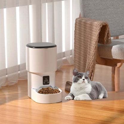 Alimentador Automático para Gatos e Cães 4L Wi-Fi Inteligente
