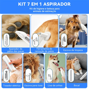 Aspirador Pet Newpet 2,5L com Escovas – Remove Pelos Fácil