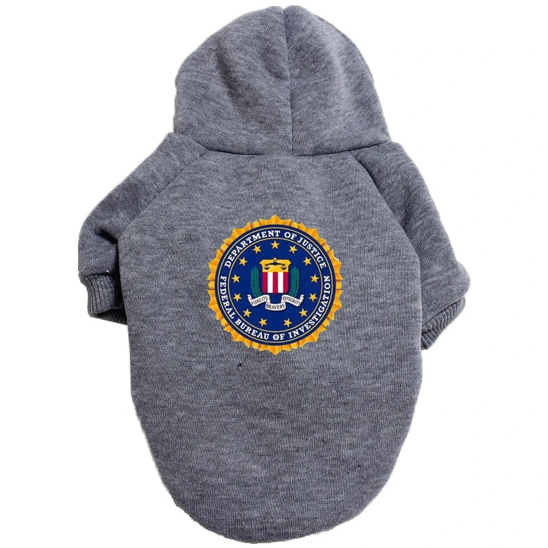 Casaco FBI Pet com Capuz | Quentinho e Estiloso