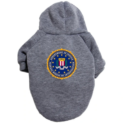 Casaco FBI Pet com Capuz | Quentinho e Estiloso