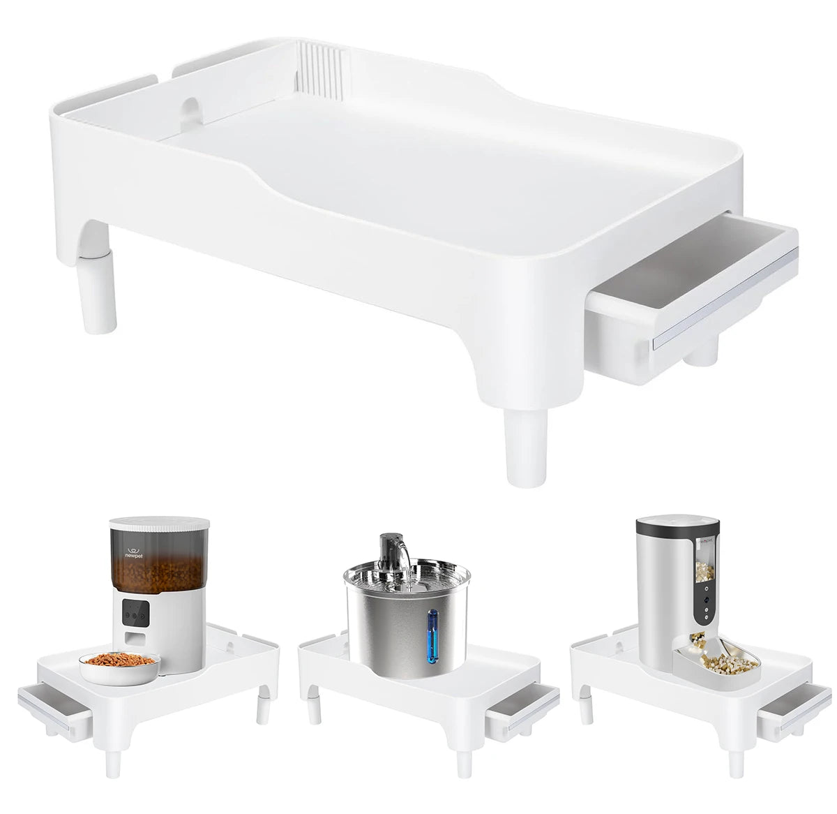 Alimentador Automático Pet Newpet com Suporte Elevado