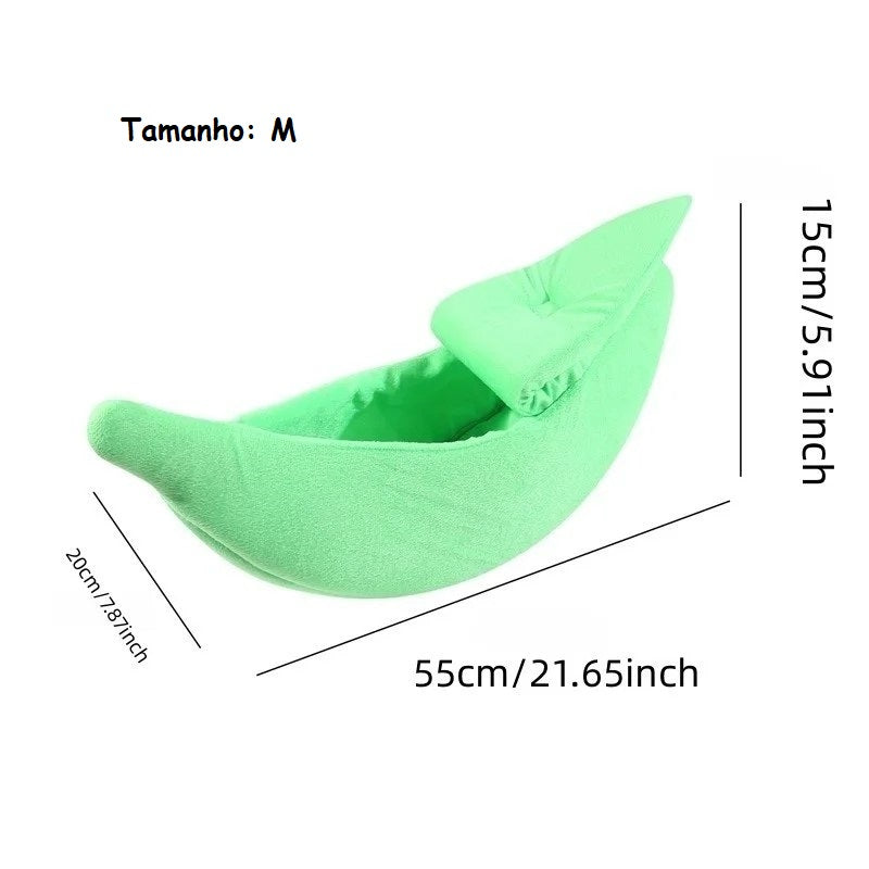 Cama Banana para Gatos e Cães | Divertida, Aconchegante