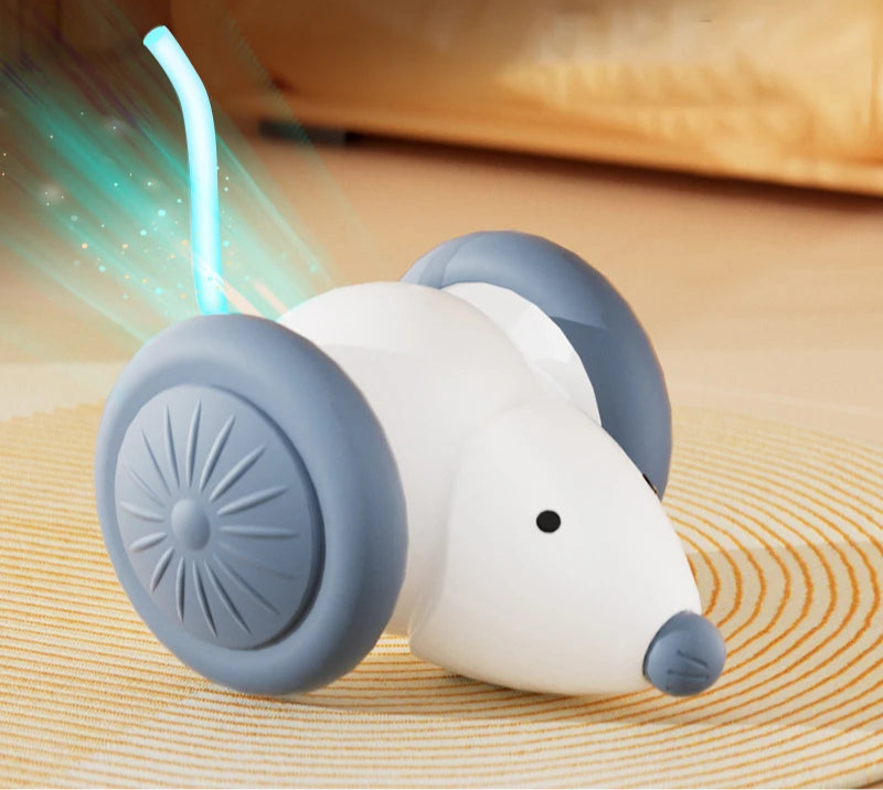 Mouse Elétrico Inteligente p/ Gatos – Brinquedo Interativo