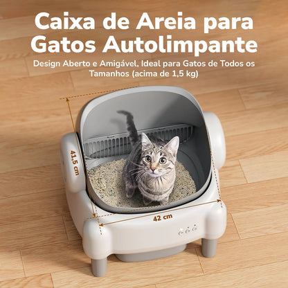 Caixa de Areia Automática Newpet p/ Gatos – Autolimpante