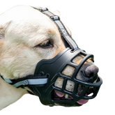 Focinho Antimordida Ajustável e Respirável p/ Cães