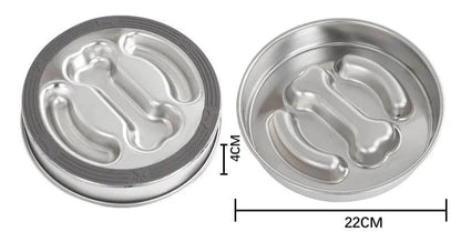 Tigela Lenta Inoxidável para Cães – Antiasfixia