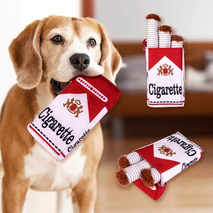 Brinquedo Interativo de Pelúcia Cigarro para Pets – Resistente