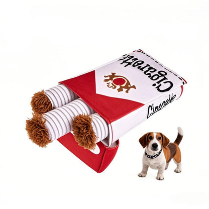 Brinquedo Interativo de Pelúcia Cigarro para Pets – Resistente