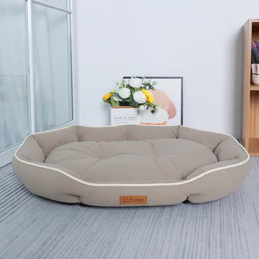 Cama Grande e Confortável para Cães e Gatos – Lavável e Quente