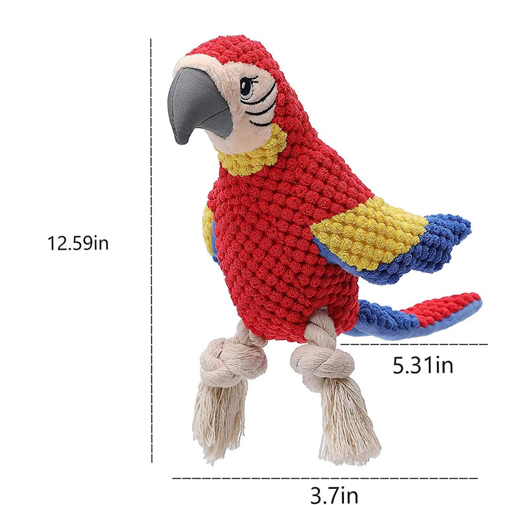 Brinquedo Mordedor Resistente para Cães – Pelúcia Interativa