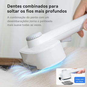 Escova Pet Newpet Autolimpante p/ Cães e Gatos
