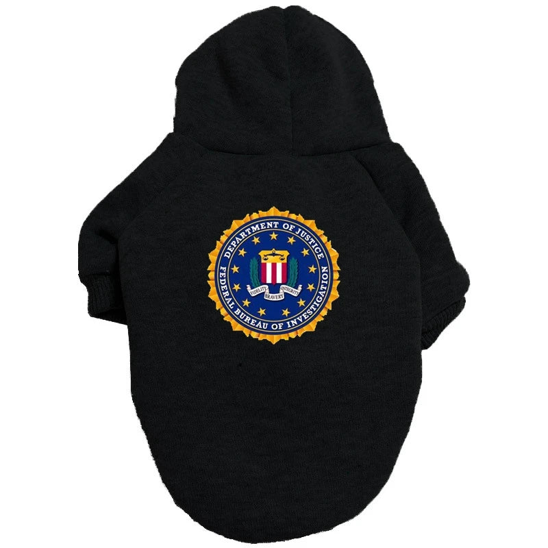 Casaco FBI Pet com Capuz | Quentinho e Estiloso