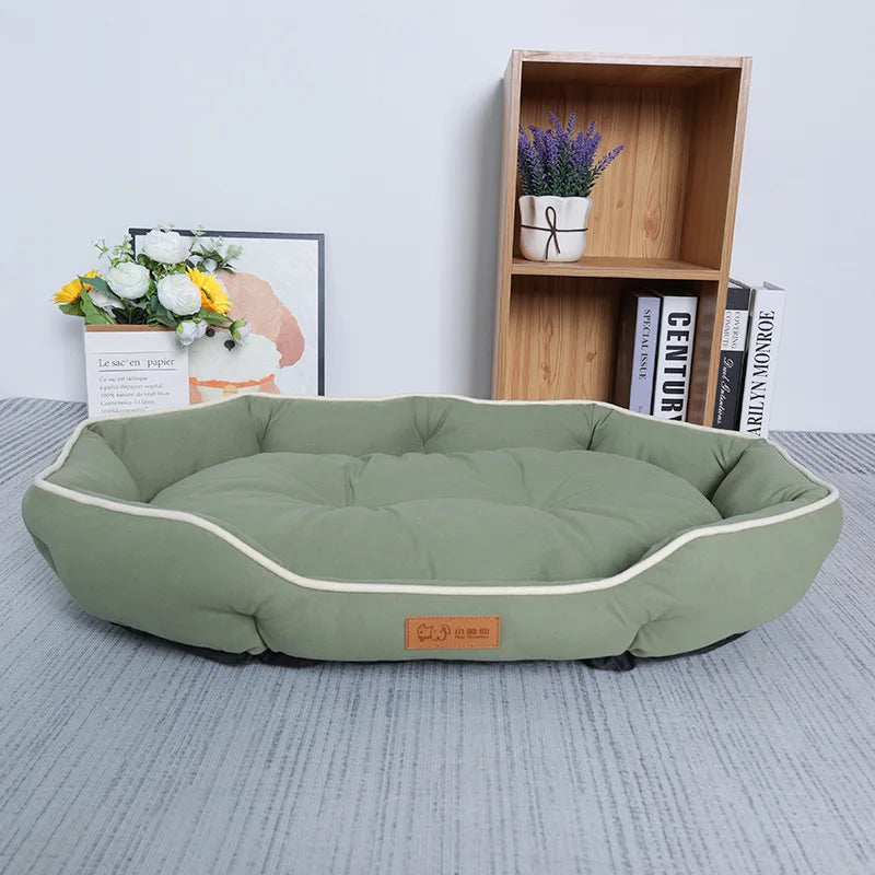 Cama Grande e Confortável para Cães e Gatos – Lavável e Quente