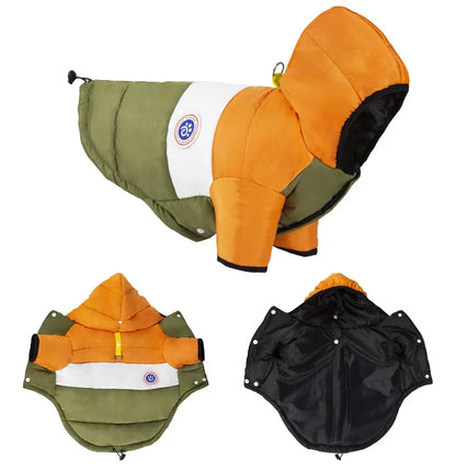 Casaco de Algodão Quente para Cães e Gatos no Inverno