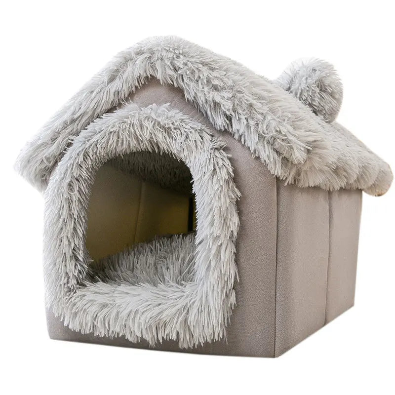 Casinha Macio para Cães – Cama Quente, Removível e Confortável