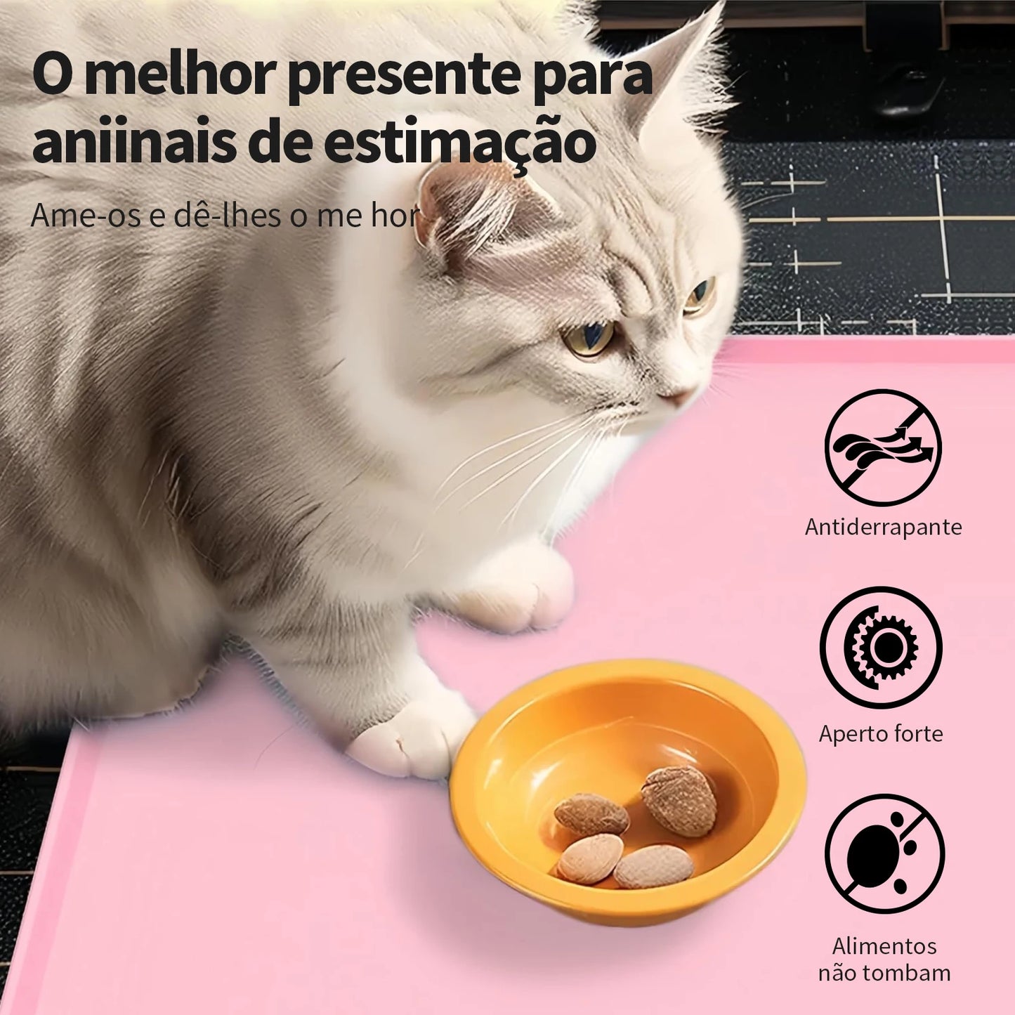 Tapete de Silicone para Pets – Antiaderente, Flexível e Fácil de Limpar