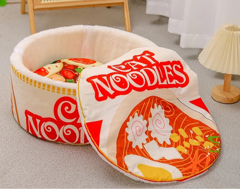 Cama de Gato CAT NOODLES Quentinha e Fofa Inverno Lavável