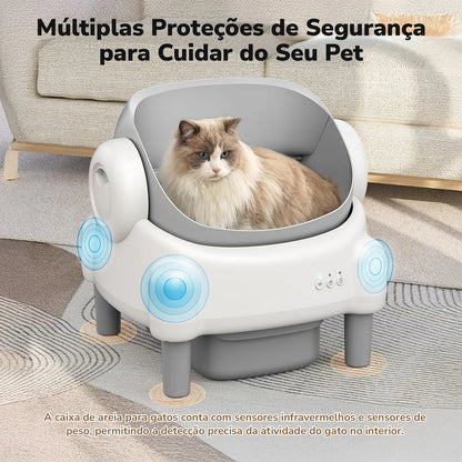 Caixa de Areia Automática Newpet p/ Gatos – Autolimpante