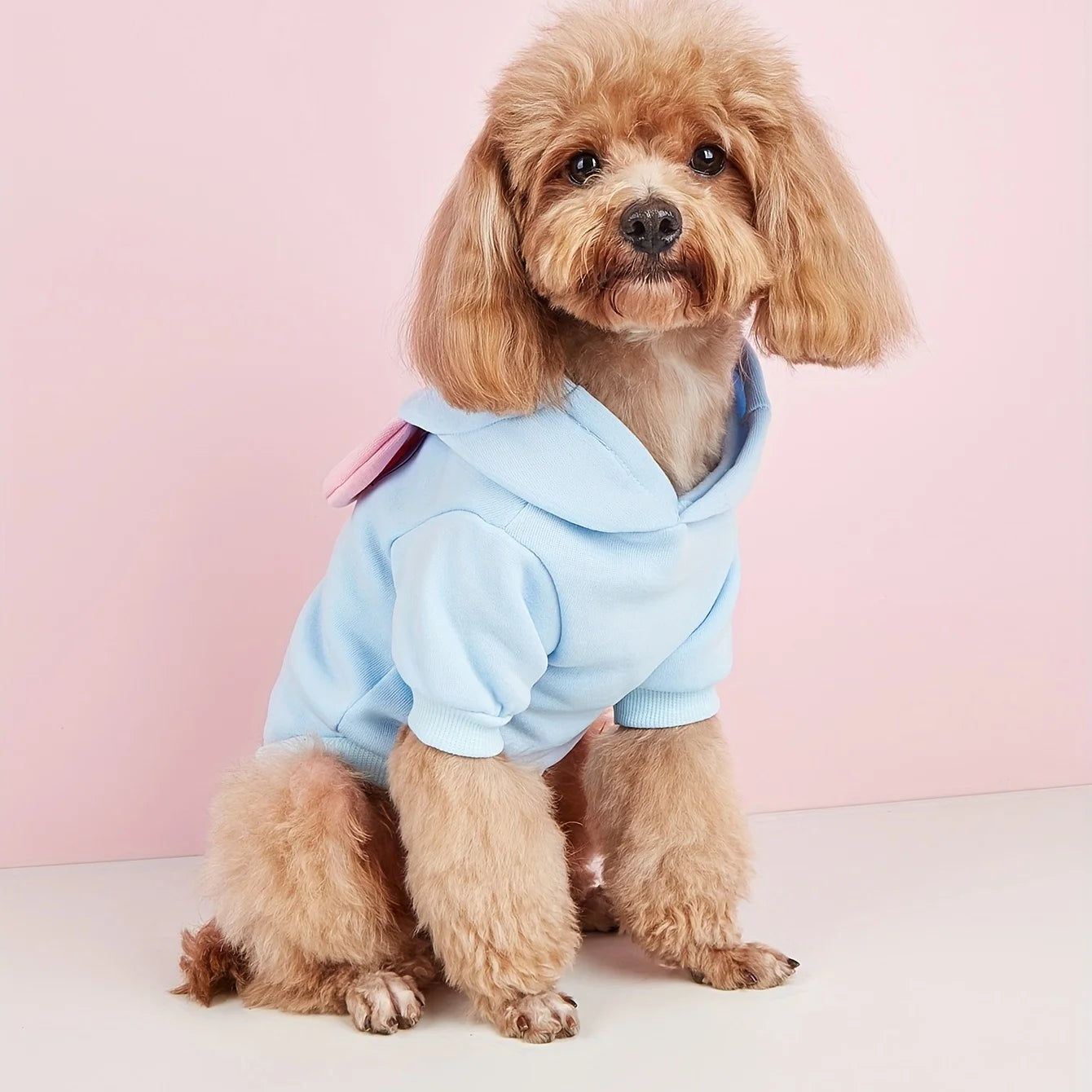 Moletom com Capuz e Orelhas para Cães e Gatos Fofo