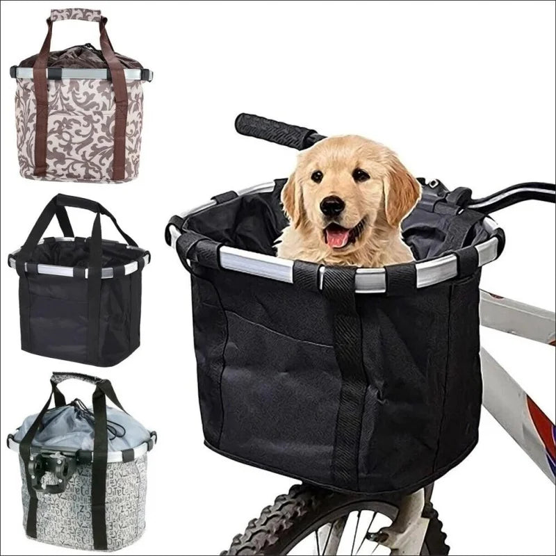 Cesta de Bicicleta 2 em 1 para Cães Pequenos até 5kg