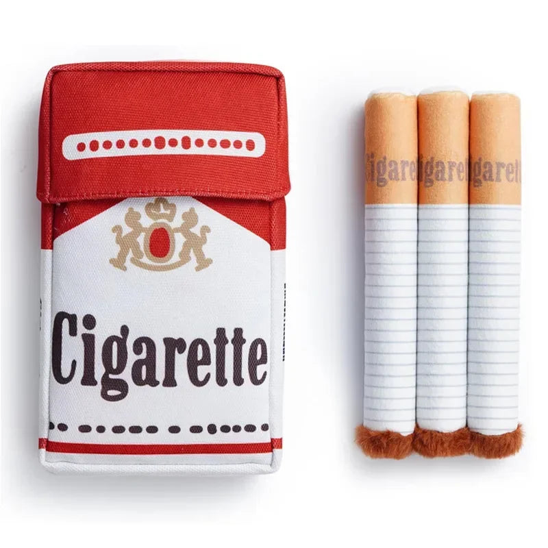 Brinquedo Interativo de Pelúcia Cigarro para Pets – Resistente