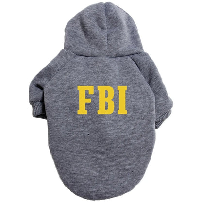 Casaco FBI Pet com Capuz | Quentinho e Estiloso