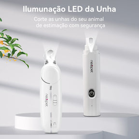 Moedor de Unhas Recarregável USB para Cães e Gatos 2 em 1