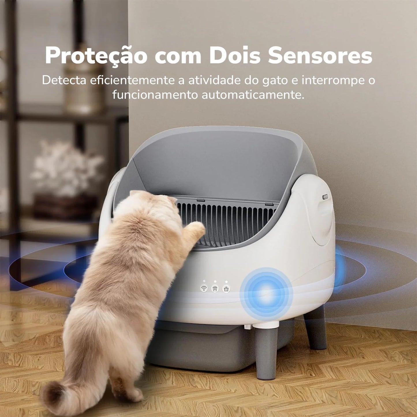 Caixa de Areia Automática Newpet p/ Gatos – Autolimpante