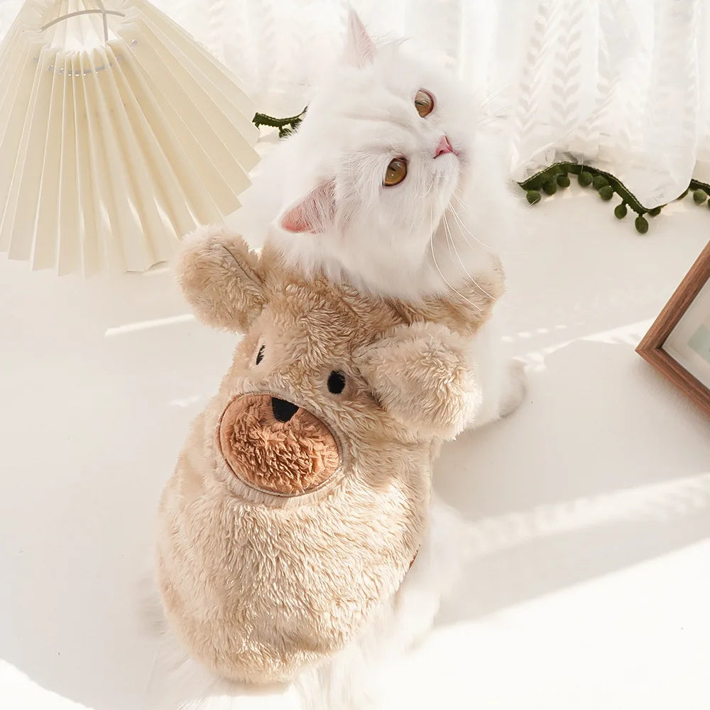 Colete de Inverno Pet | Flanela Quentinha para Cães e Gatos