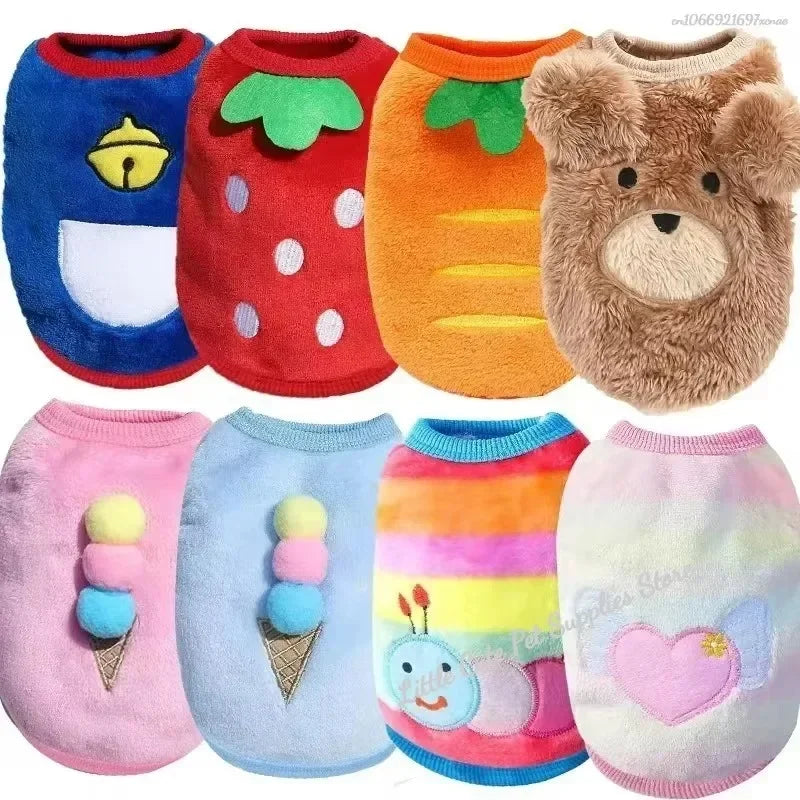 Colete de Inverno Pet | Flanela Quentinha para Cães e Gatos