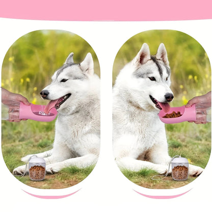 Garrafa 2 em 1 para Pets | Água e Ração Portátil