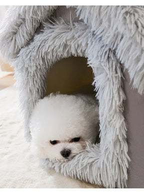 Casinha Macio para Cães – Cama Quente, Removível e Confortável