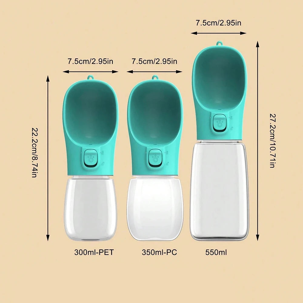 Garrafa Portátil para Cães | Antivazamento e Leve