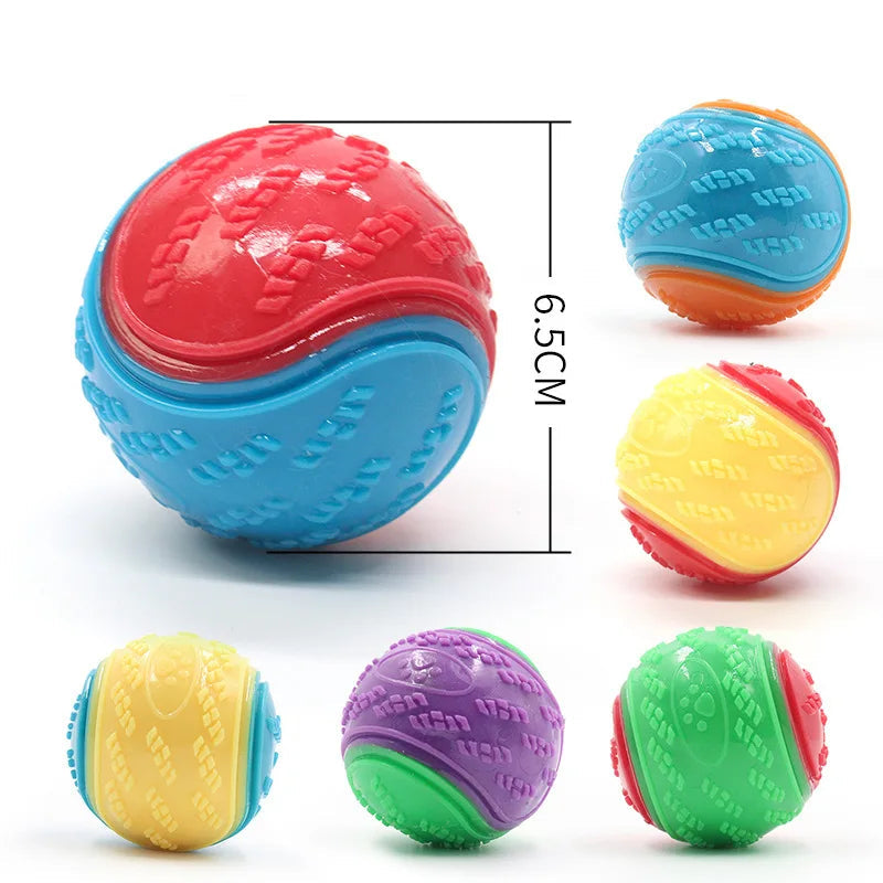 Kit 6 Bolas para Cães – Interativas, Resistentes e Limpa Dentes