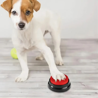 Botão Falante Interativo para Pets | Brinquedo Portátil