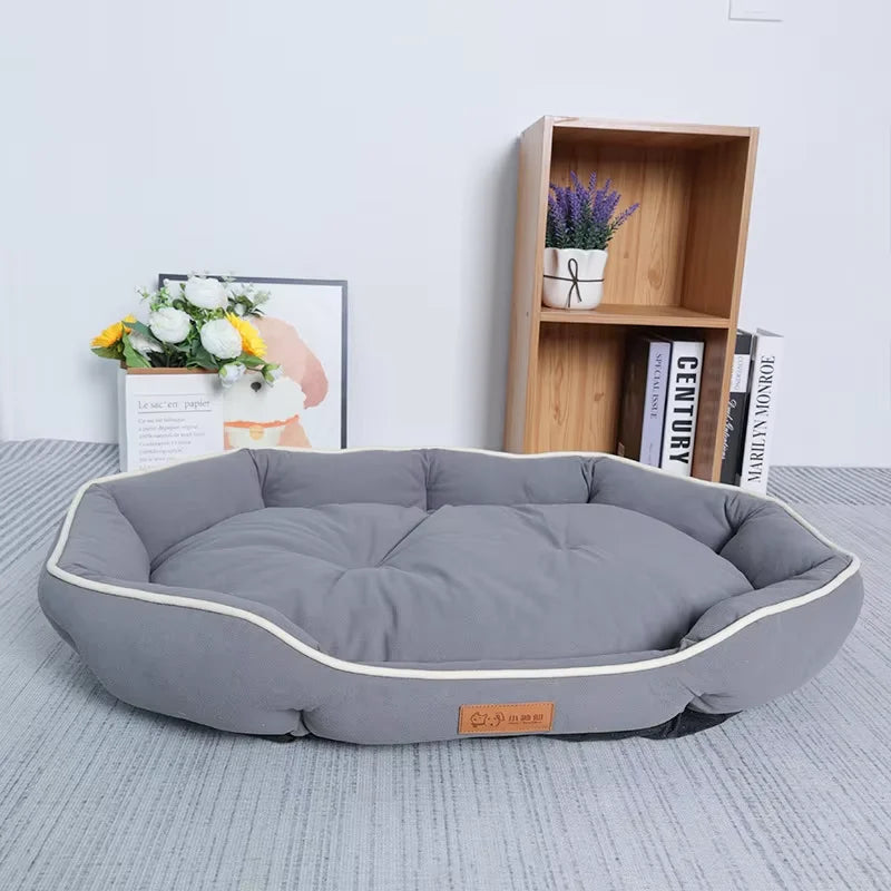 Cama Grande e Confortável para Cães e Gatos – Lavável e Quente
