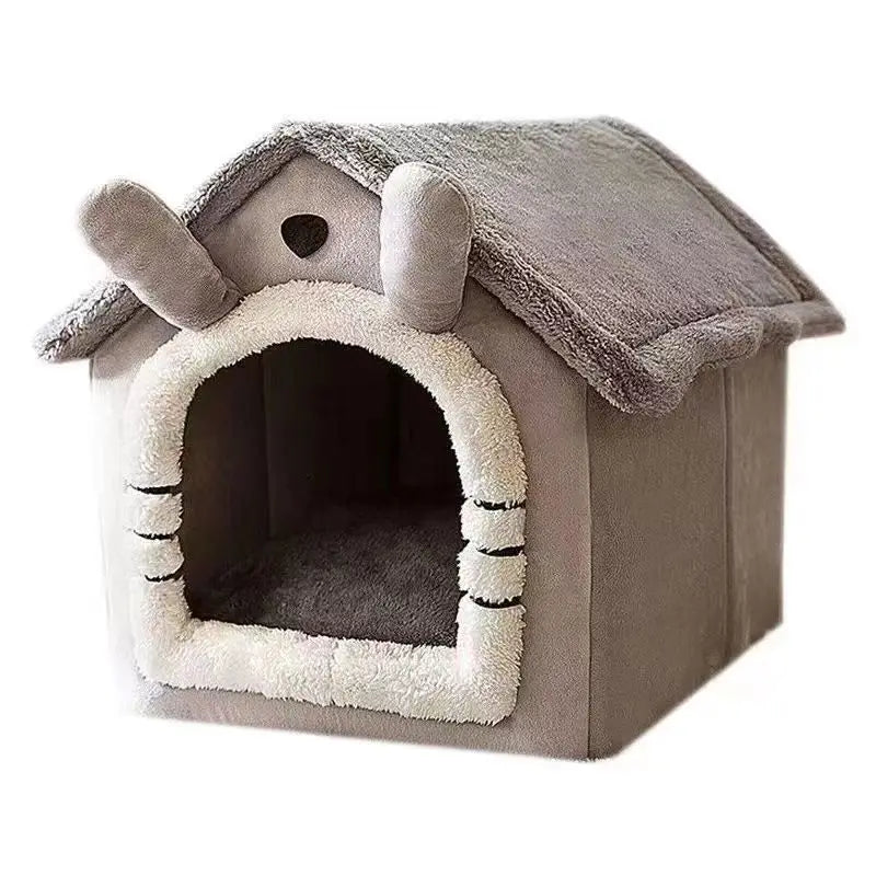 Cama Quente para Cães e Gatos | Almofada Removível Lavável
