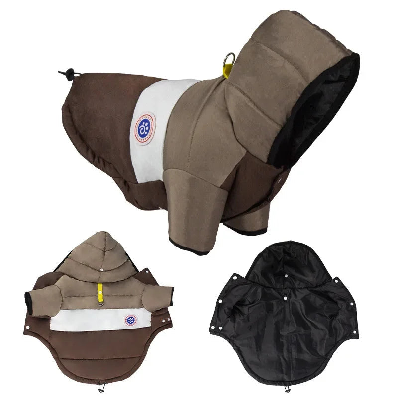 Casaco de Algodão Quente para Cães e Gatos no Inverno