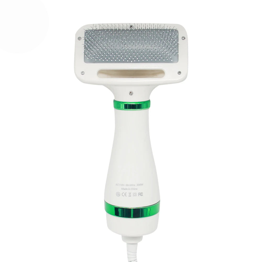 Secador Pet 2 em 1 com Escova Slicker - Secagem e Escovação