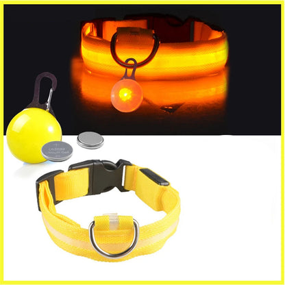 Coleira Brilhante USB para Pets Pequenos – Alta Visibilidade