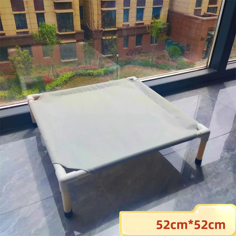 Cama Elevada Dobrável para Pets – Fácil de Lavar e Portátil