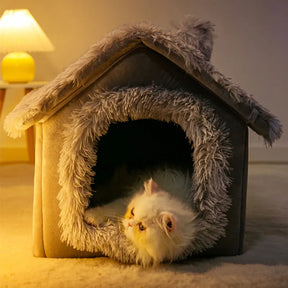 Casinha Macio para Cães – Cama Quente, Removível e Confortável
