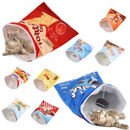 🐾 Túnel Interativo para Gatos Dobrável