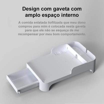 Alimentador Automático Pet Newpet com Suporte Elevado